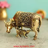 Premium Brass Cow And Calf 3 Inch Height