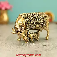 Premium Brass Cow And Calf 3 Inch Height