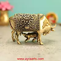 Premium Brass Cow And Calf 3 Inch Height