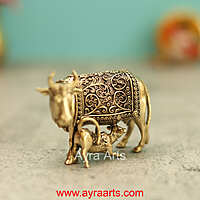 Premium Brass Cow And Calf 1.5 Inch Height