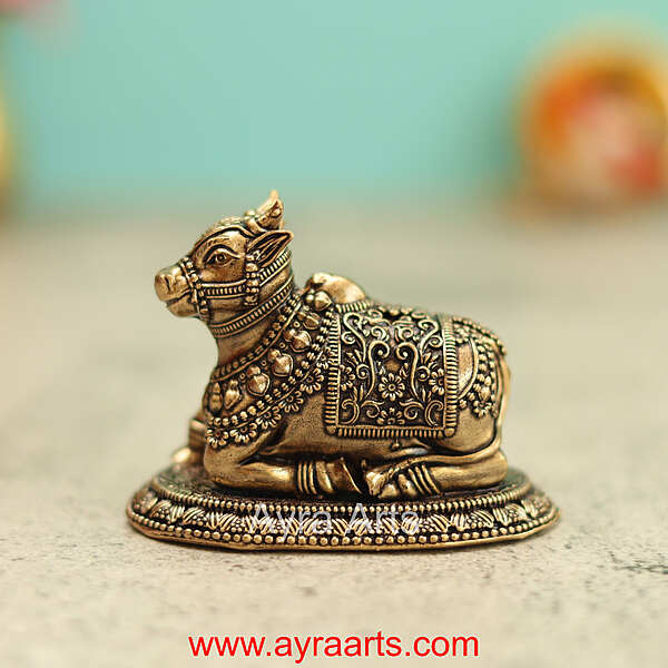 Premium Brass Nandi 2 Inch Height
