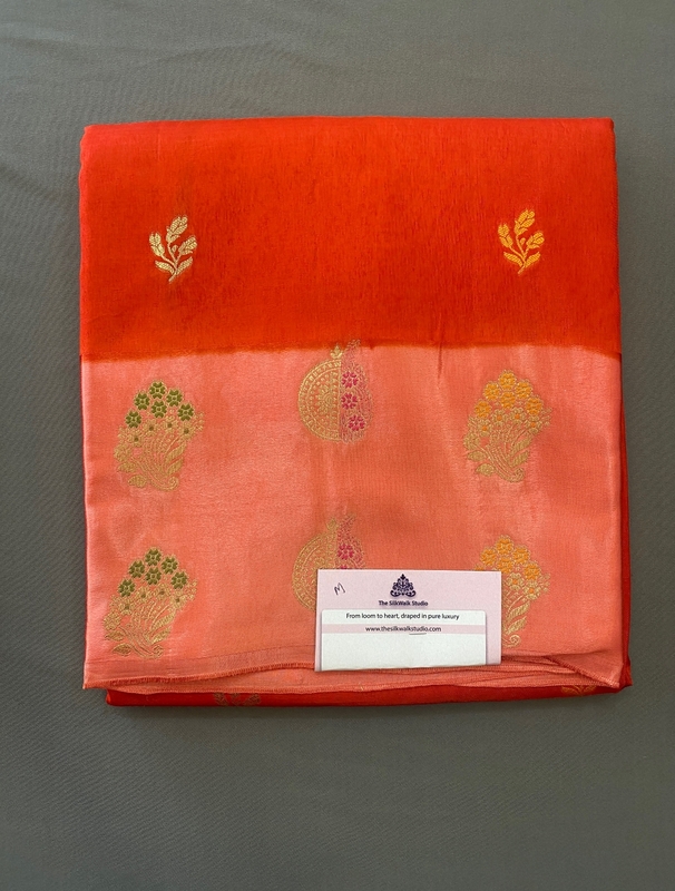 Soumya - Mango Silk Saree in Satin Border SWS241