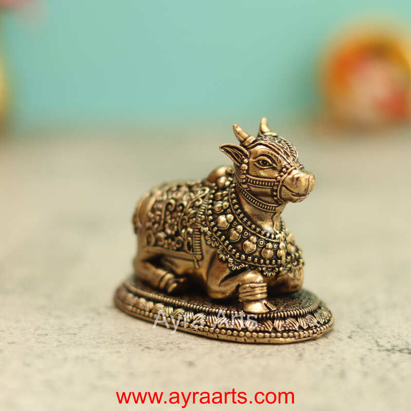 Premium Brass Nandi 2 Inch Height