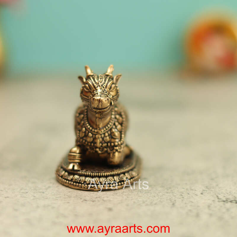 Premium Brass Nandi 2 Inch Height