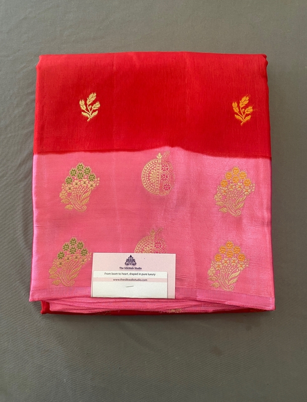 Soumya - Mango Silk Saree in Satin Border SWS241