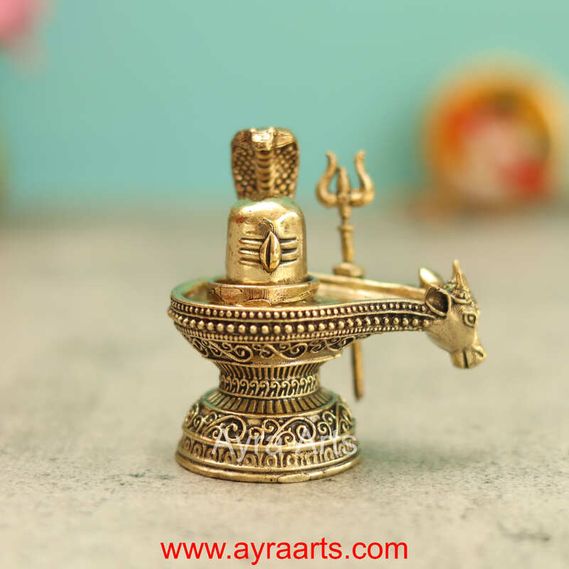 Premium Brass Shivalingam 2.5 Inch Height