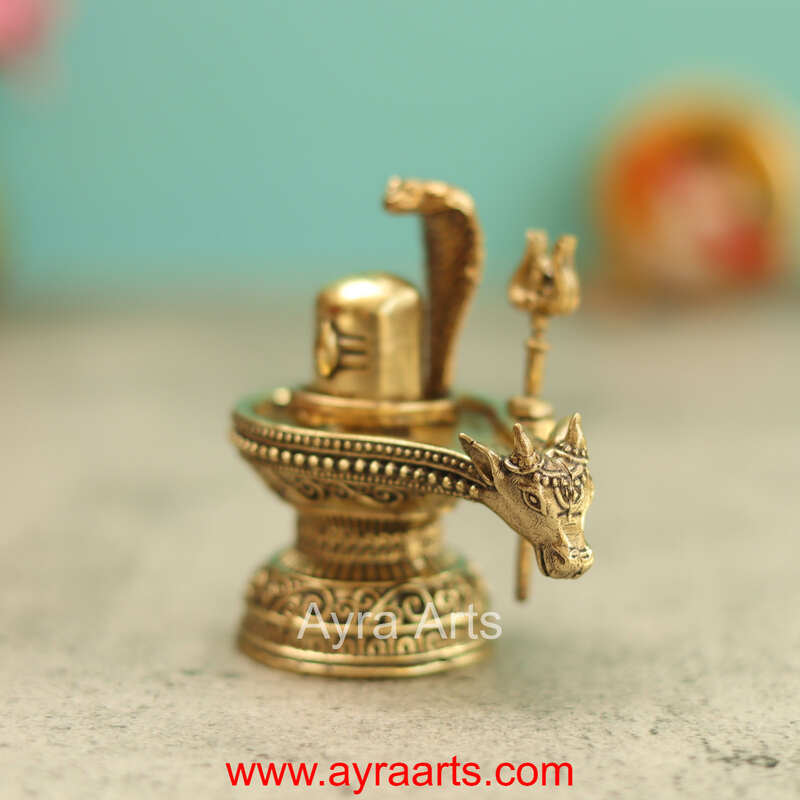 Premium Brass Shivalingam 2.5 Inch Height