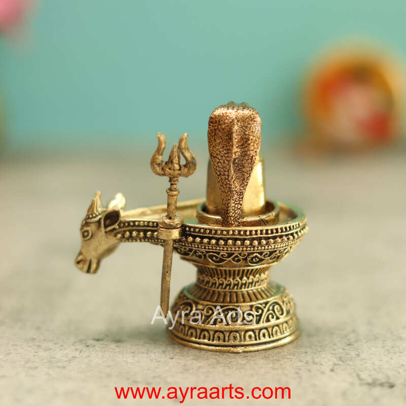 Premium Brass Shivalingam 2.5 Inch Height
