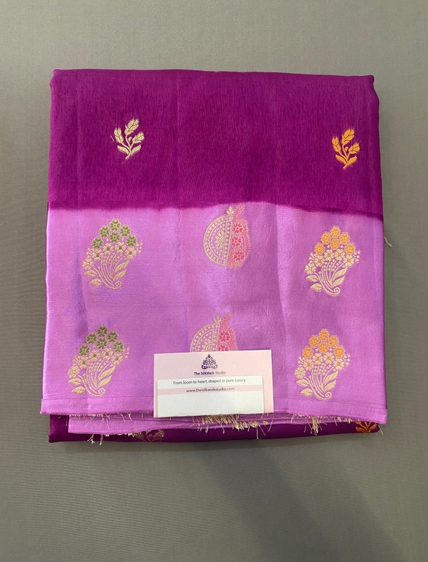 Soumya - Mango Silk Saree in Satin Border SWS242