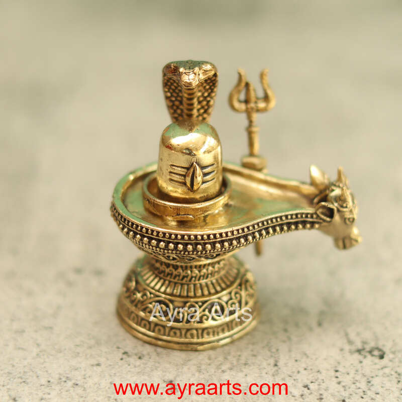 Premium Brass Shivalingam 2.5 Inch Height