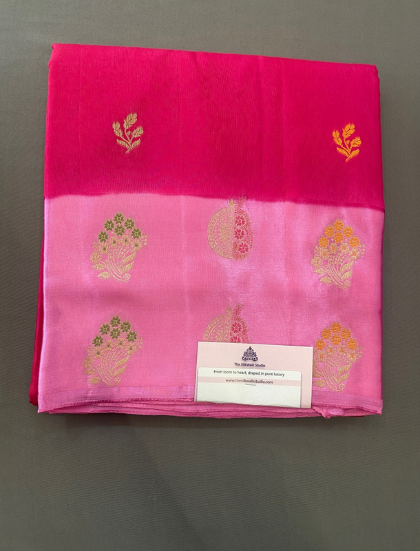 Soumya - Mango Silk Saree in Satin Border SWS241