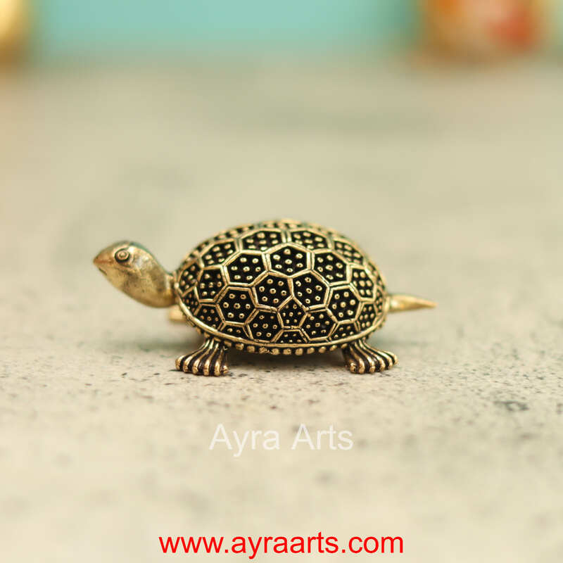 Premium Brass Tortoise 2.9 Inch Length