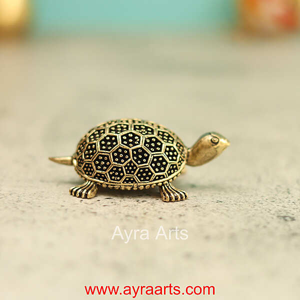 Premium Brass Tortoise 2.9 Inch Length