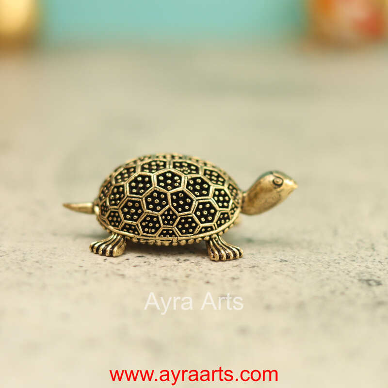 Premium Brass Tortoise 2.9 Inch Length
