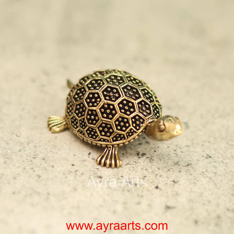 Premium Brass Tortoise 2.9 Inch Length
