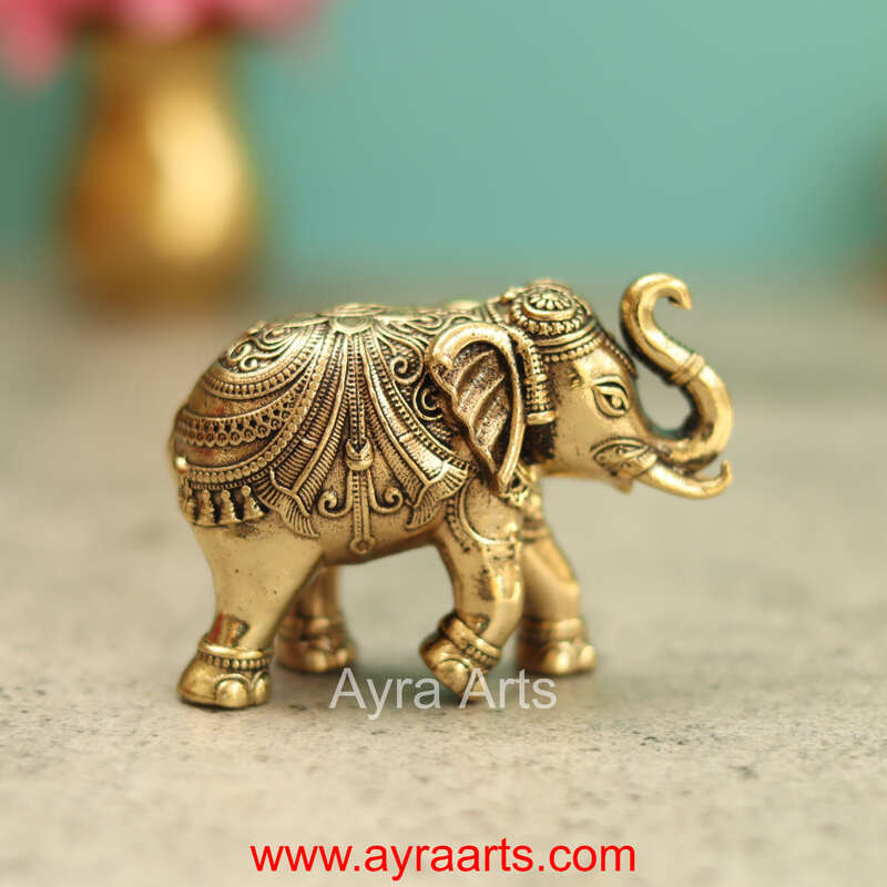 Premium Brass Elephant 2 Inch Height