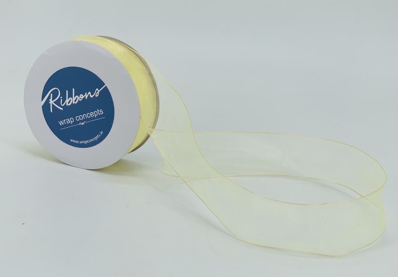 Emerald Green Sheer Ribbon with Wired Edges