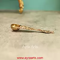Premium Brass Udharani Spoon 5 Inch Length