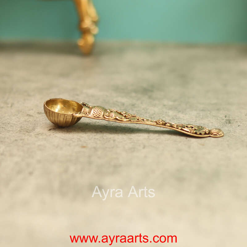 Premium Brass Udharani Spoon 5 Inch Length