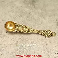 Premium Brass Udharani Spoon 5 Inch Length