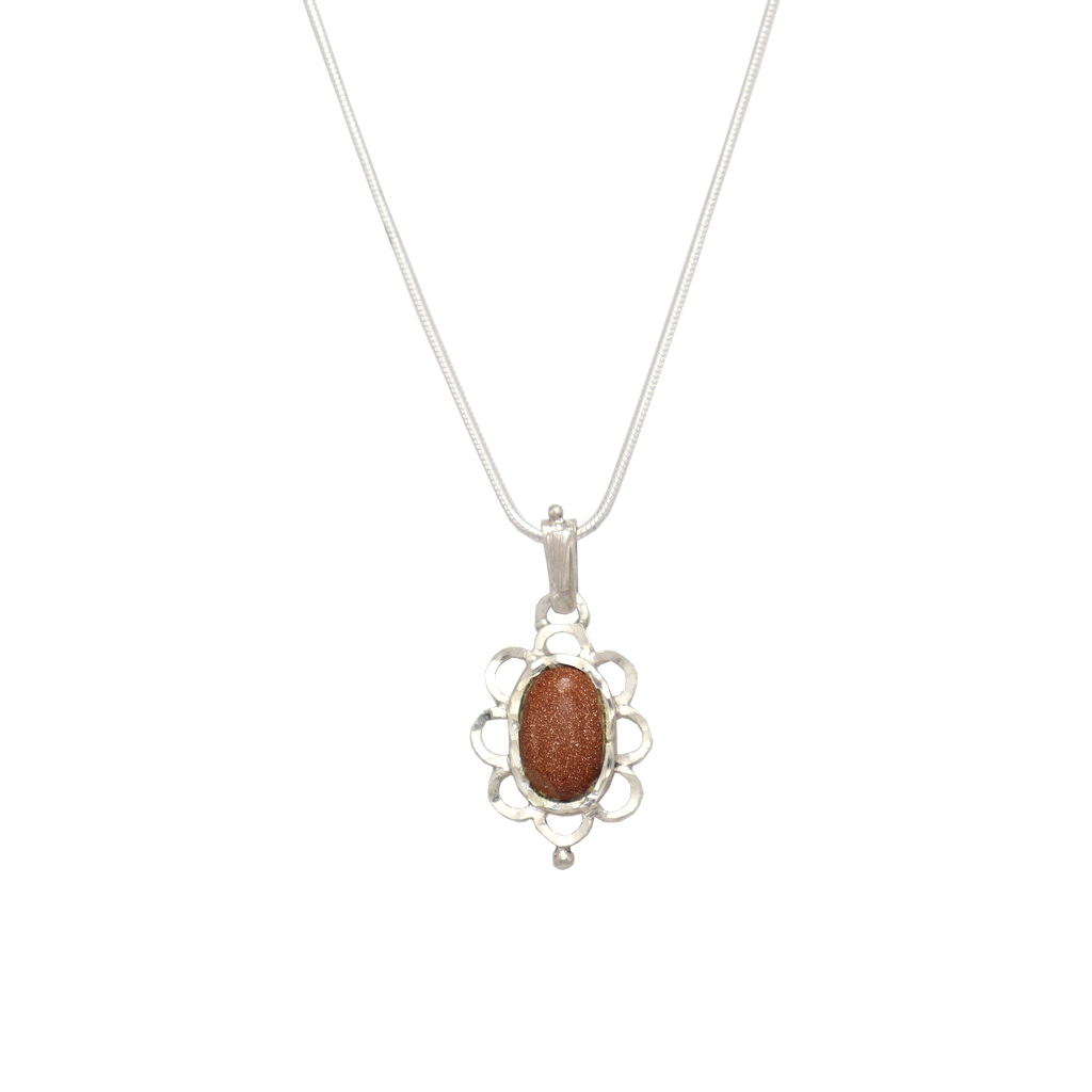 Rajavarthi Stone Silver Pendant | flower design pendant, Dollar