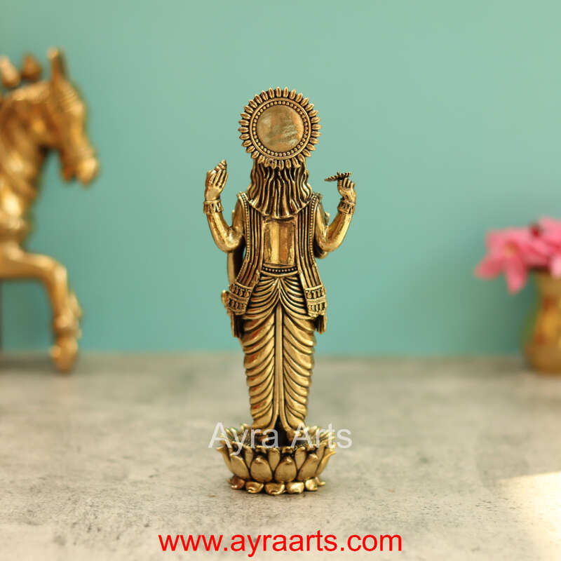 Premium Brass Standing Vishnu 7 Inch Height