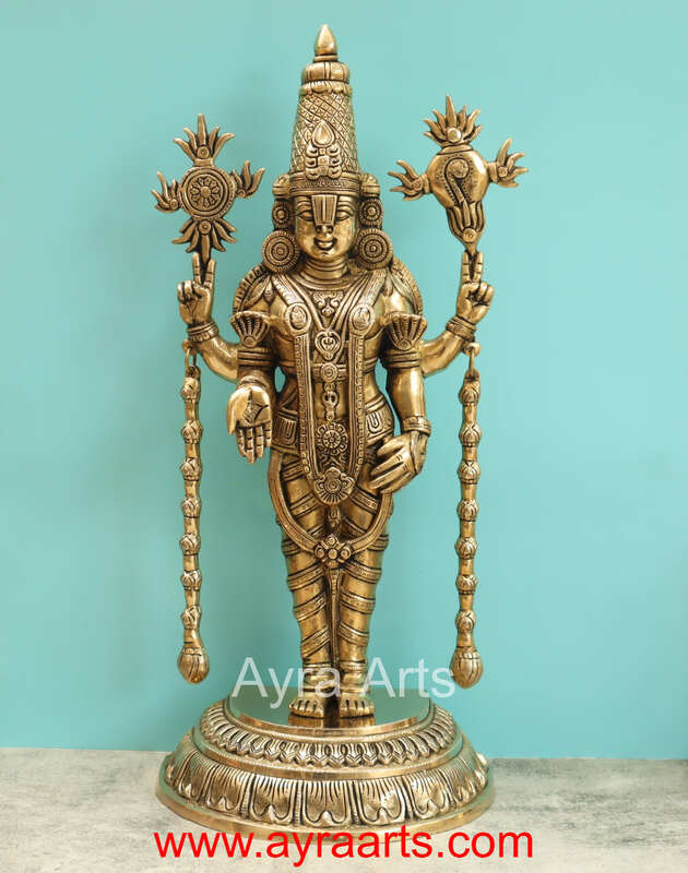 Brass Balaji Idol - 23 Inch Height