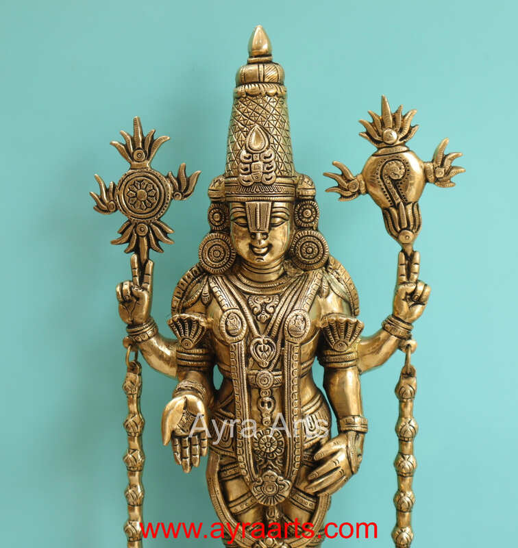 Brass Balaji Idol - 23 Inch Height