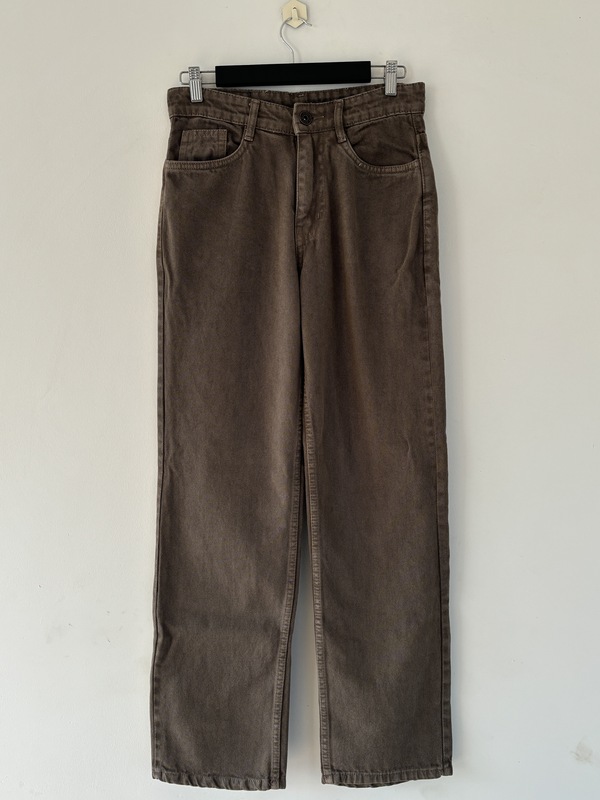 Vintage beige straight fit jeans