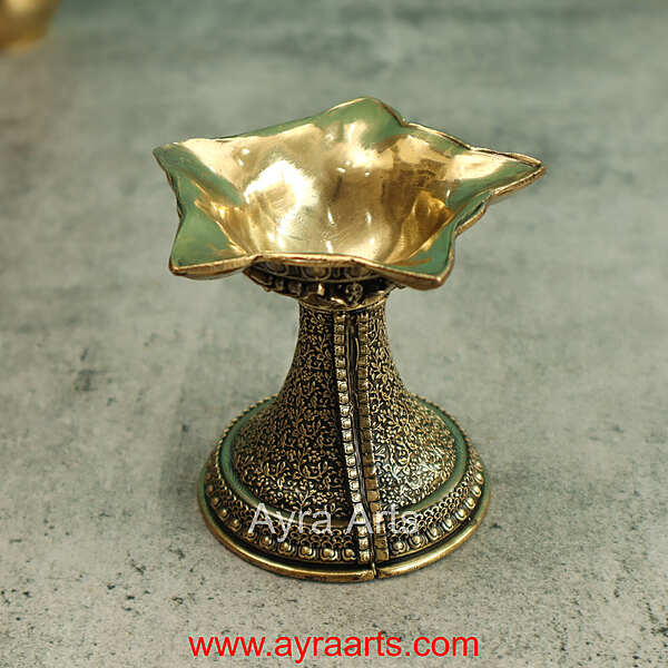 Premium Brass Diya 3 Inch Height