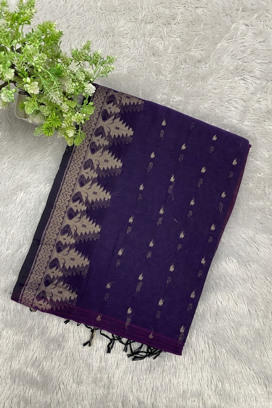 Tanu - Jamdani Cotton Saree - SWS610