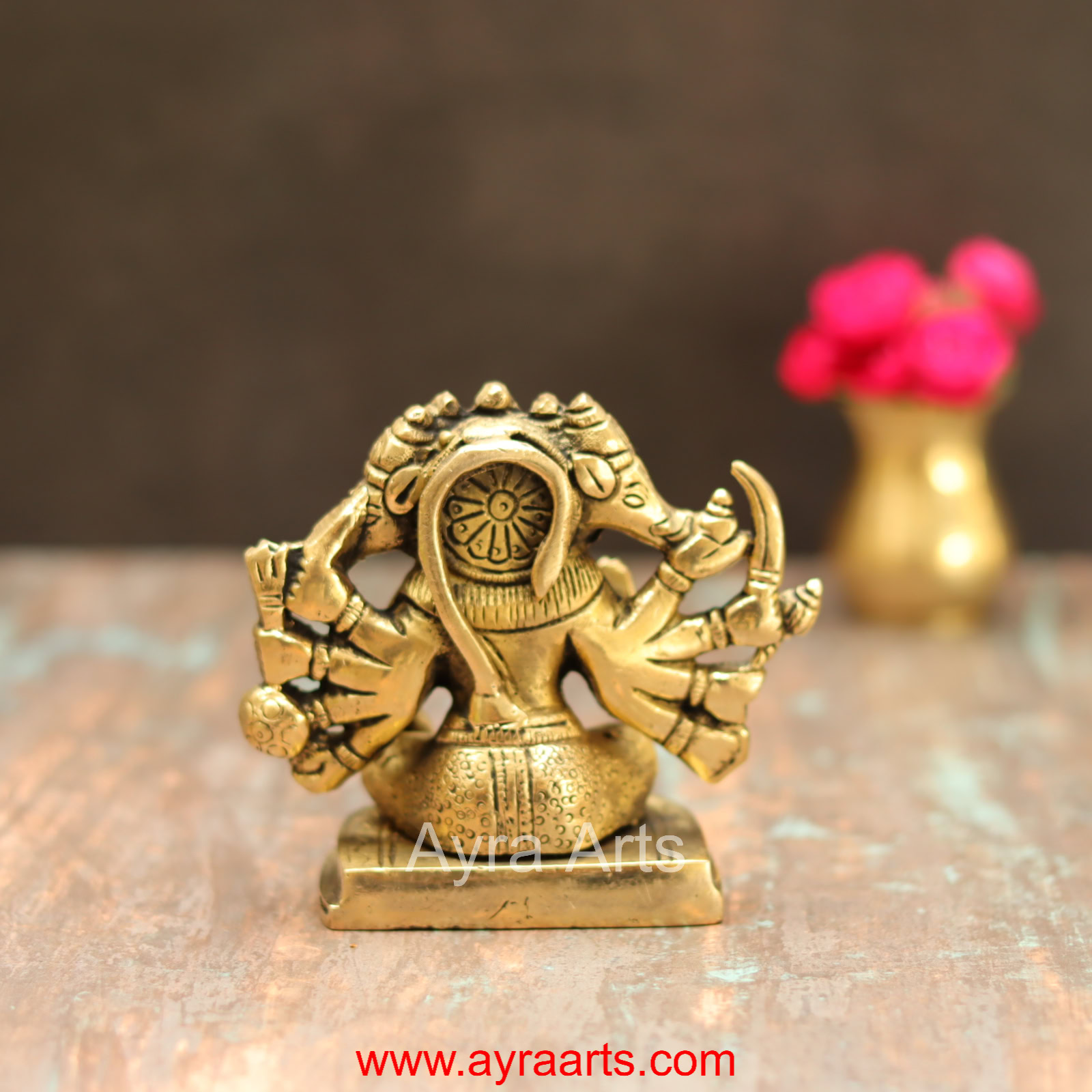 Brass Hanuman Panchamukha - 4 Inch Height