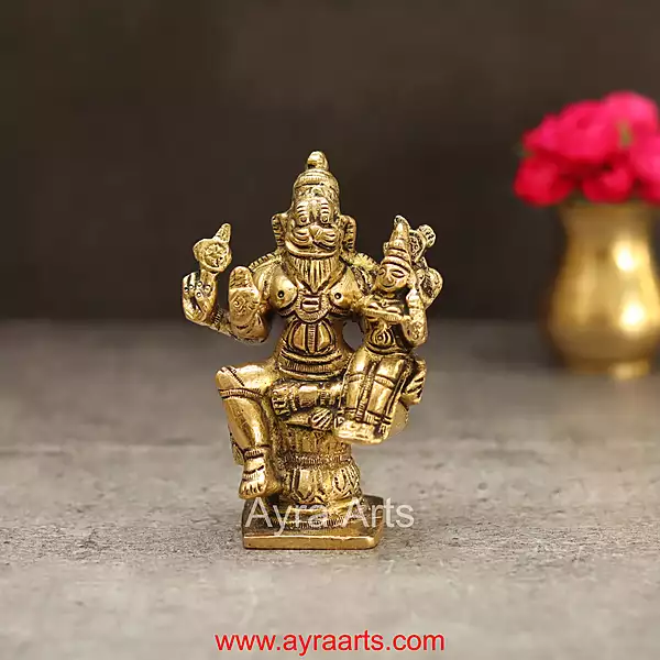 Brass Lakshmi Narshimha 4 Inch Height