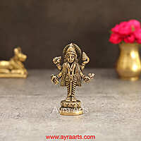 Brass Dhanvantri Idol - 3.3 Inch Height
