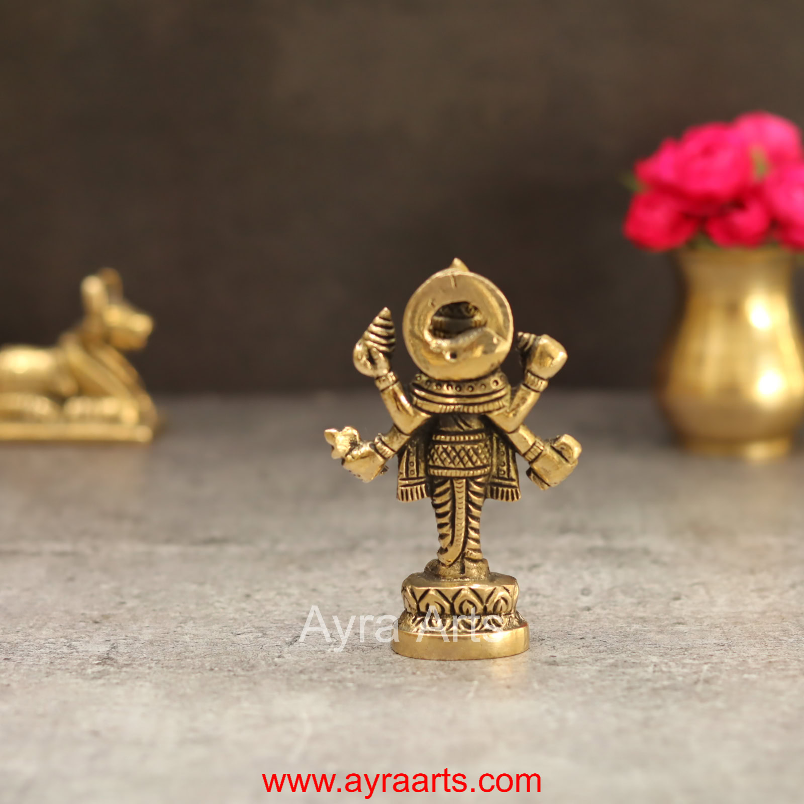 Brass Dhanvantri Idol - 3.3 Inch Height