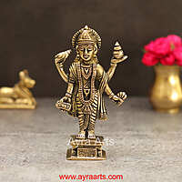 Brass Dhanvantri Idol - 5 Inch Height
