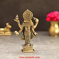 Brass Dhanvantri Idol - 5 Inch Height