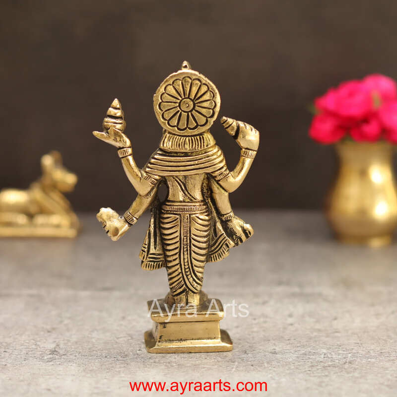 Brass Dhanvantri Idol - 5 Inch Height