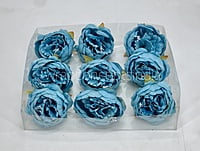 Turquoise Blue Peony (9pcs)