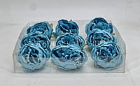 Turquoise Blue Peony (9pcs)