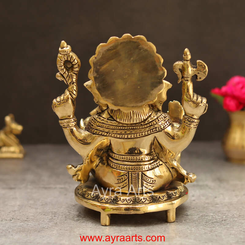 Brass Ganesh 6.5 Inch Height