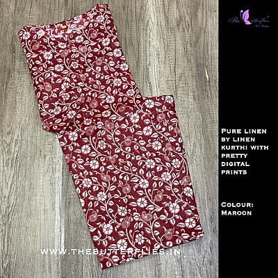 PURE LINEN BY LINEN KURTHI CUSCKRS21438