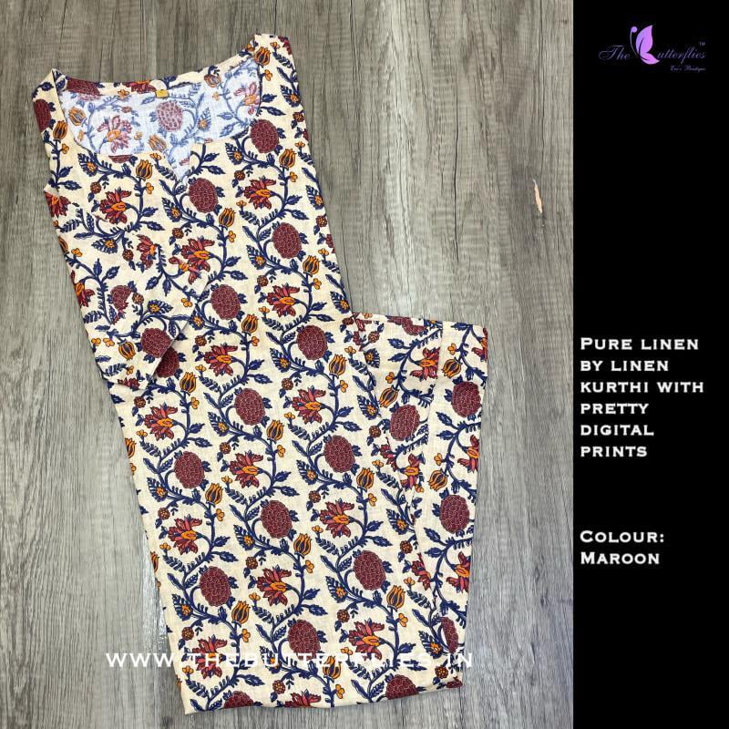 PURE LINEN BY LINEN KURTHI  CUSCKRS21436