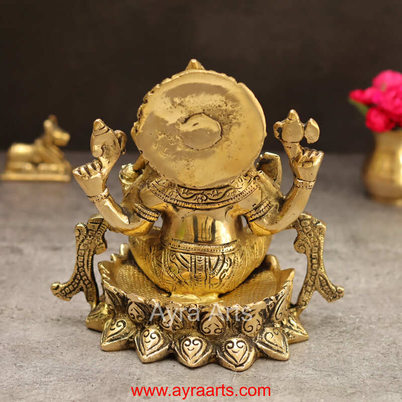 Brass Ganesh 7 Inch Height