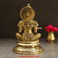 Pure Brass Mata Annapurna Devi Idol Godess of Food- 8 Inch Height