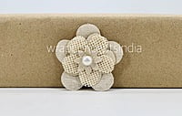 Layered Jute burlap flower