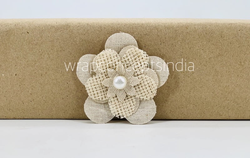 Layered Jute burlap flower