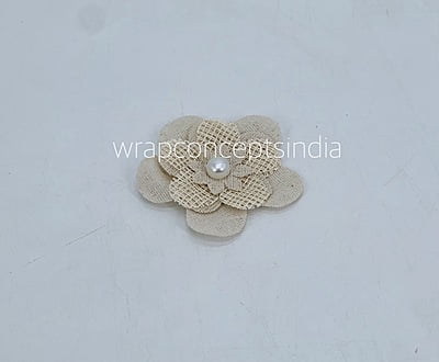 Layered Jute burlap flower