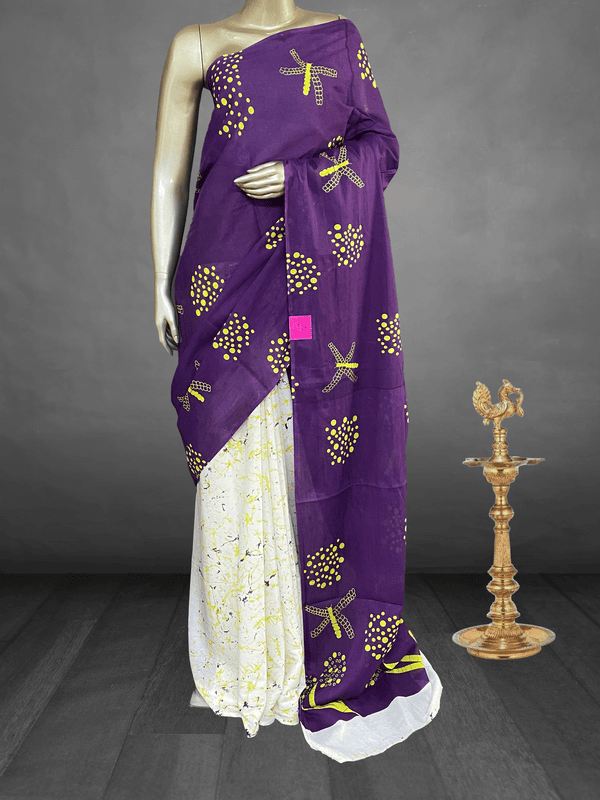 Charmi - The Mul Cotton Saree in Patli Pallu 19087