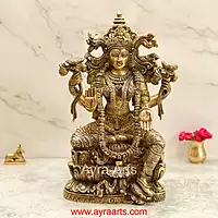 Brass Lakshmi Devi Idol 14.5 Inch Height